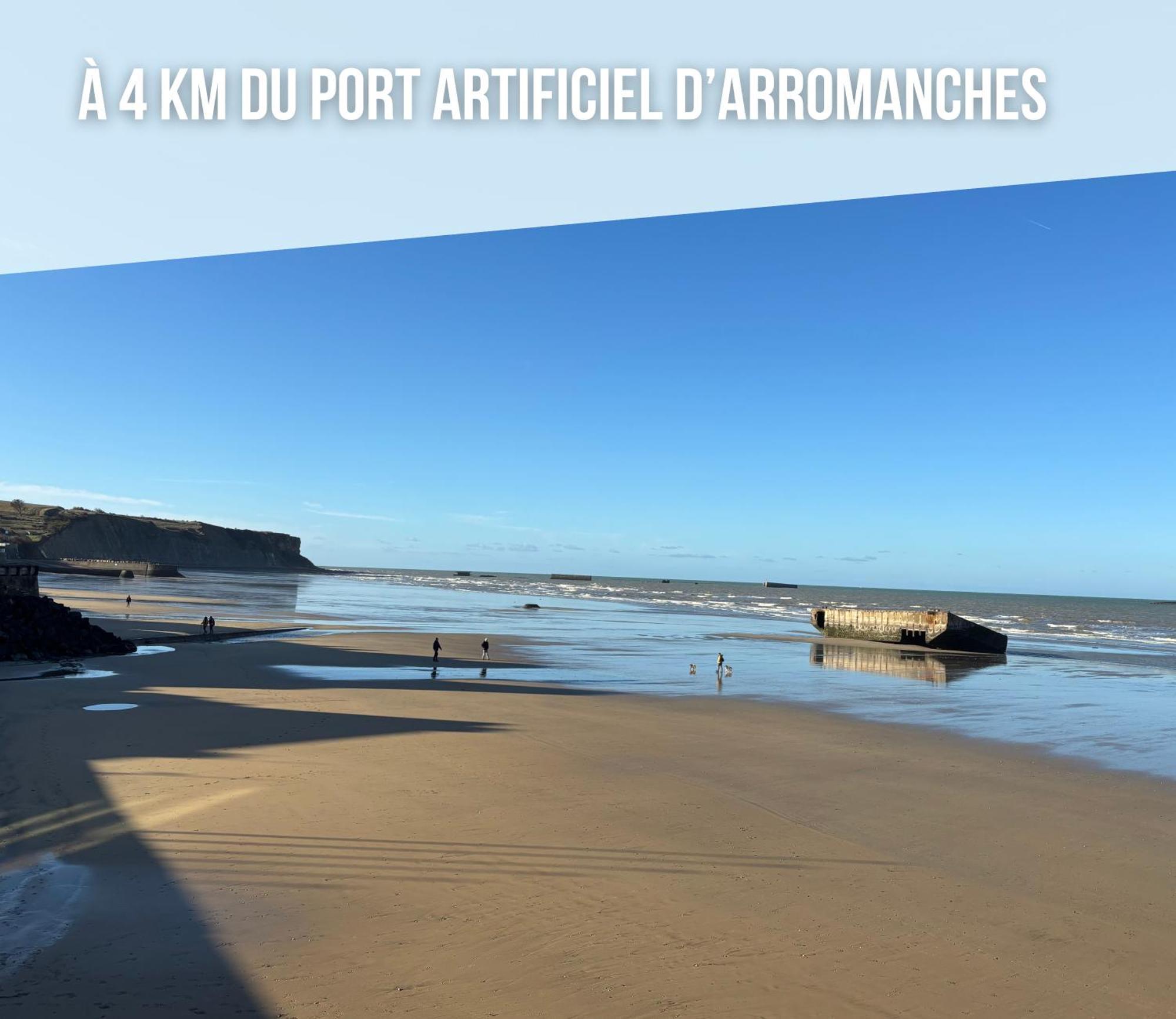 Les Dunes, Maison Neuve 8 P Bien Equipee Jardin Clos, Parking, Garage A 850 M De La Plage Et Centre Bourg, Sur Plages Du Debarquement Pres Arromanches Et Bayeux Asnelles Eksteriør bilde